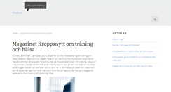 Desktop Screenshot of kroppsnytt.se